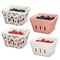 7Penn Ceramic Fruit Basket for Serving and Storing Produce - Berry Colander 4pk